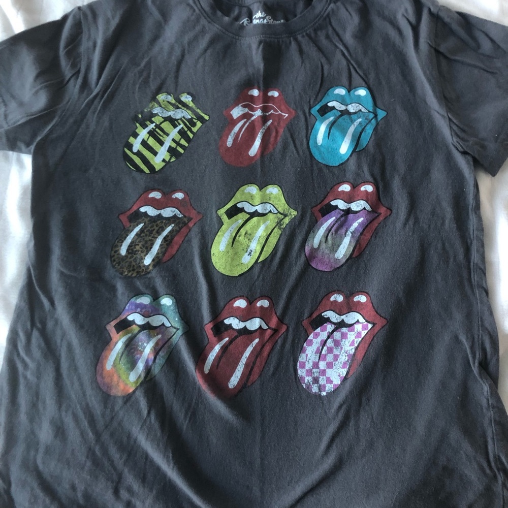 Rolling stones gray graphic t-shirt